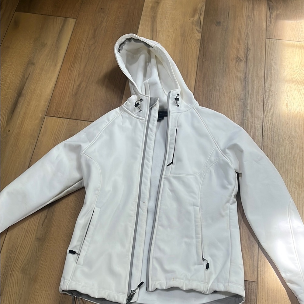 Costco White Hooded Jacket